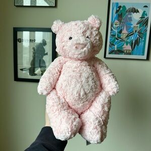 NEW SOLD OUT Jellycat Leona Large Pink Bartholomew Bear Plush Stuffed Toy